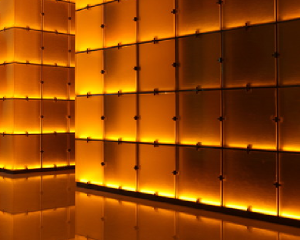 Glowing graphene walls
